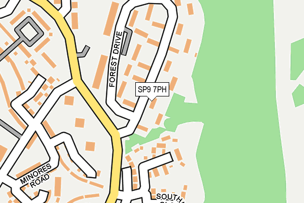 SP9 7PH map - OS OpenMap – Local (Ordnance Survey)