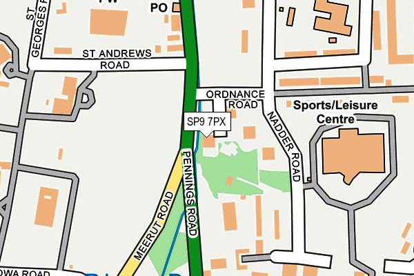 SP9 7PX map - OS OpenMap – Local (Ordnance Survey)