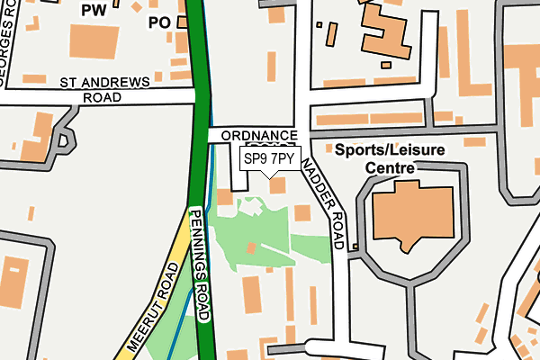 SP9 7PY map - OS OpenMap – Local (Ordnance Survey)