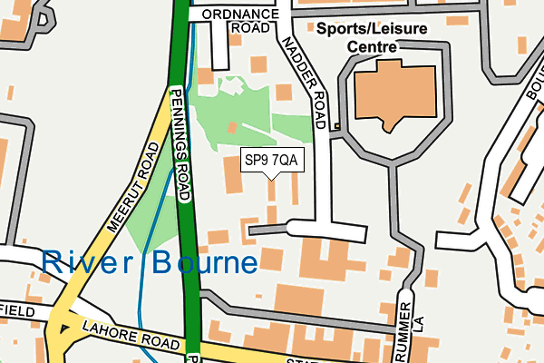 SP9 7QA map - OS OpenMap – Local (Ordnance Survey)