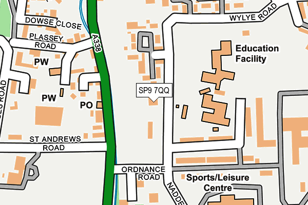 SP9 7QQ map - OS OpenMap – Local (Ordnance Survey)