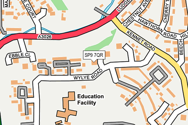 SP9 7QR map - OS OpenMap – Local (Ordnance Survey)