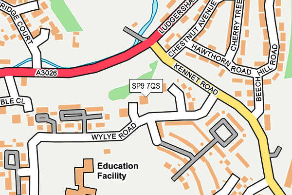 SP9 7QS map - OS OpenMap – Local (Ordnance Survey)