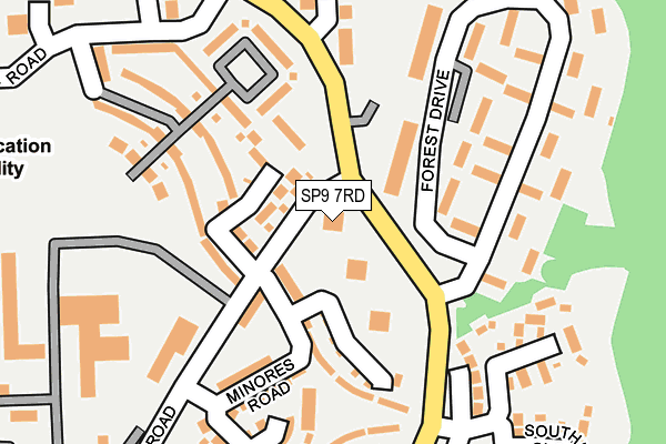 SP9 7RD map - OS OpenMap – Local (Ordnance Survey)