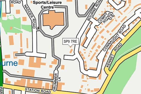 SP9 7RE map - OS OpenMap – Local (Ordnance Survey)