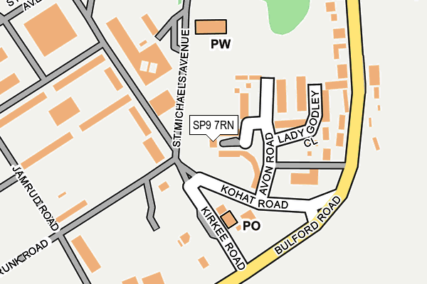 SP9 7RN map - OS OpenMap – Local (Ordnance Survey)