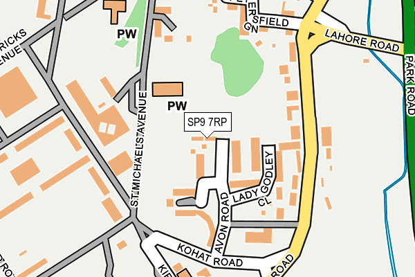 SP9 7RP map - OS OpenMap – Local (Ordnance Survey)