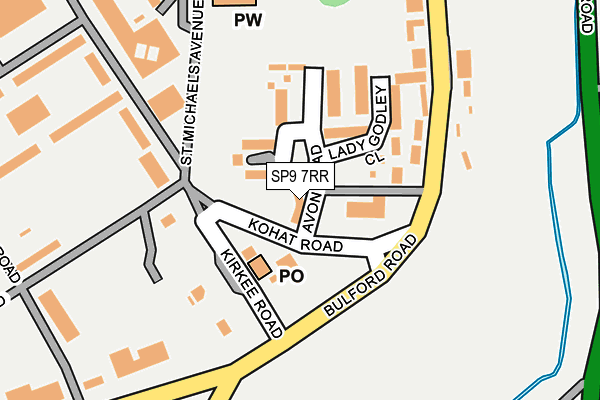 SP9 7RR map - OS OpenMap – Local (Ordnance Survey)