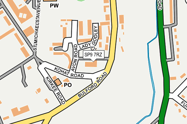 SP9 7RZ map - OS OpenMap – Local (Ordnance Survey)