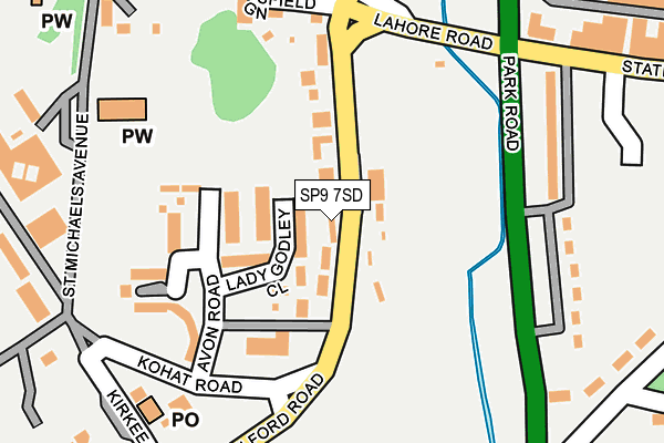 SP9 7SD map - OS OpenMap – Local (Ordnance Survey)