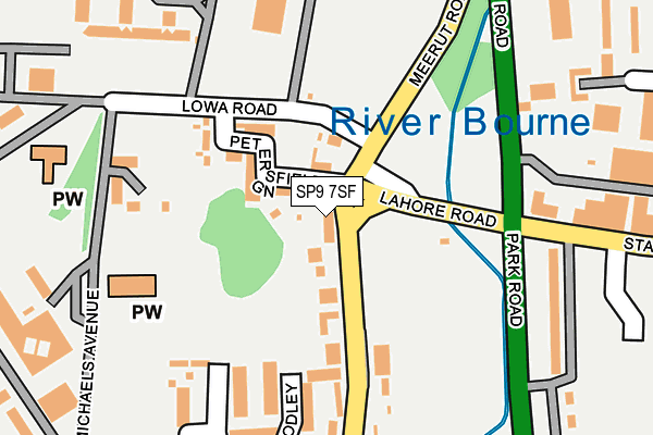 SP9 7SF map - OS OpenMap – Local (Ordnance Survey)