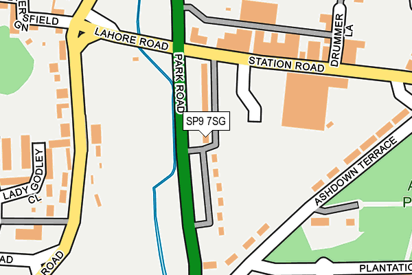 SP9 7SG map - OS OpenMap – Local (Ordnance Survey)