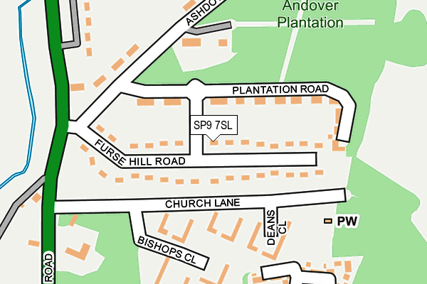 SP9 7SL map - OS OpenMap – Local (Ordnance Survey)