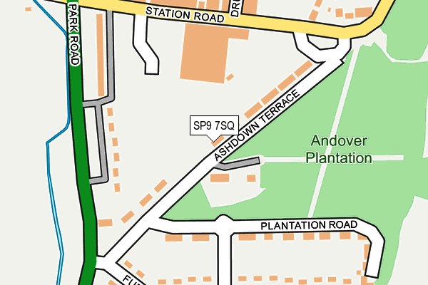 SP9 7SQ map - OS OpenMap – Local (Ordnance Survey)