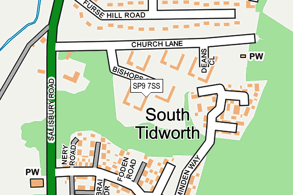 SP9 7SS map - OS OpenMap – Local (Ordnance Survey)