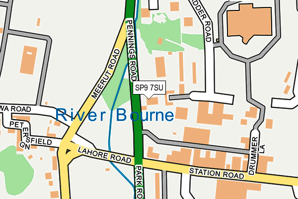 SP9 7SU map - OS OpenMap – Local (Ordnance Survey)