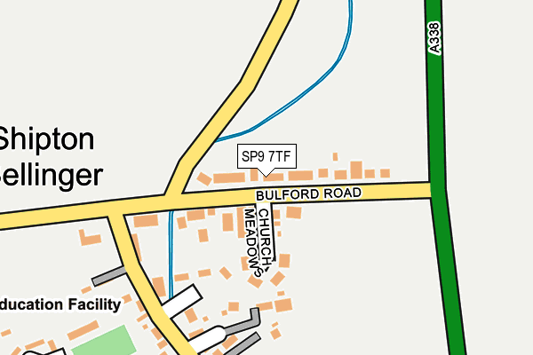 SP9 7TF map - OS OpenMap – Local (Ordnance Survey)