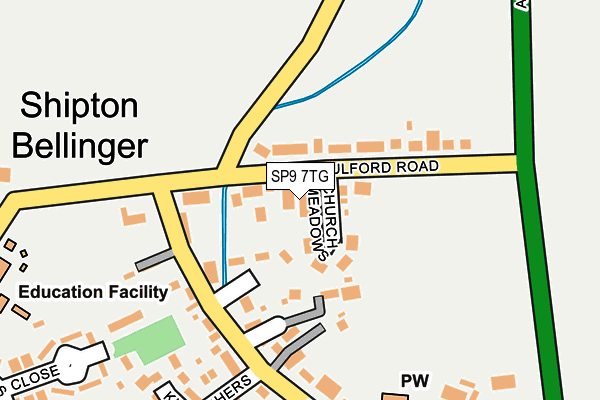 SP9 7TG map - OS OpenMap – Local (Ordnance Survey)