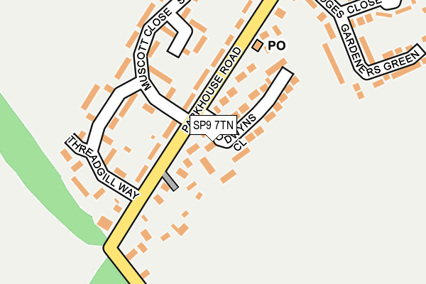 SP9 7TN map - OS OpenMap – Local (Ordnance Survey)