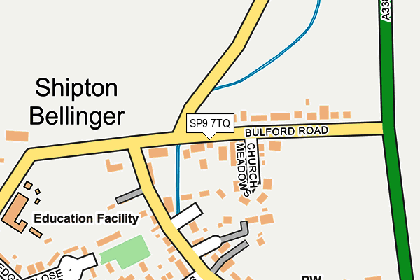 SP9 7TQ map - OS OpenMap – Local (Ordnance Survey)