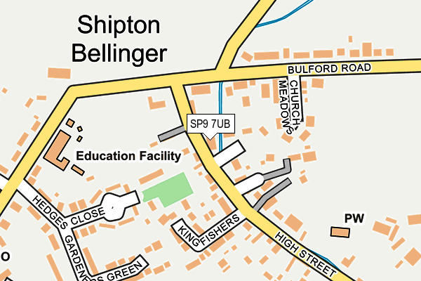 SP9 7UB map - OS OpenMap – Local (Ordnance Survey)