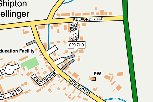 SP9 7UD map - OS OpenMap – Local (Ordnance Survey)