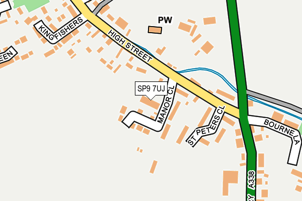 SP9 7UJ map - OS OpenMap – Local (Ordnance Survey)