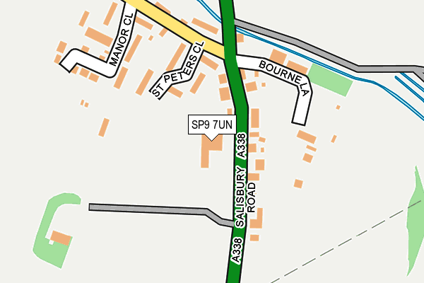 SP9 7UN map - OS OpenMap – Local (Ordnance Survey)