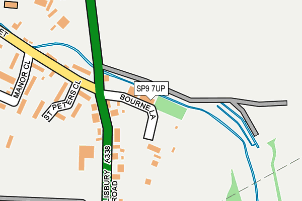 SP9 7UP map - OS OpenMap – Local (Ordnance Survey)