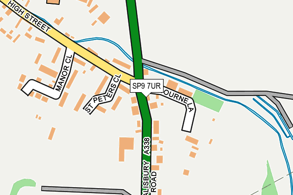 SP9 7UR map - OS OpenMap – Local (Ordnance Survey)