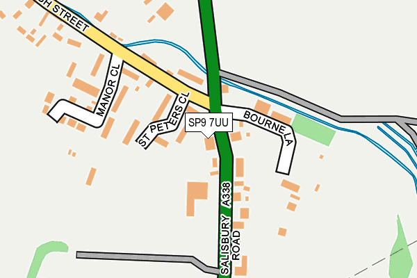 SP9 7UU map - OS OpenMap – Local (Ordnance Survey)