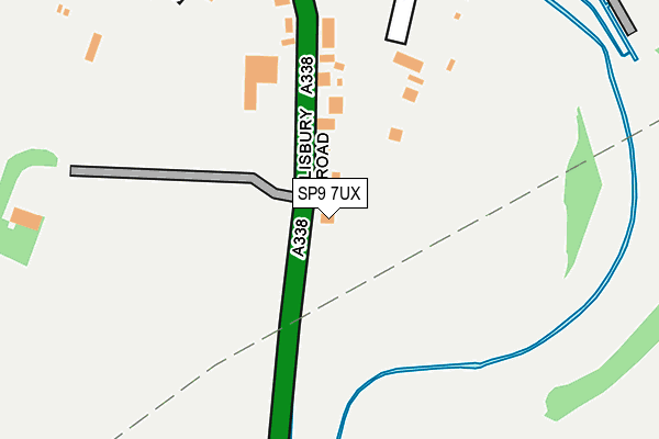 SP9 7UX map - OS OpenMap – Local (Ordnance Survey)