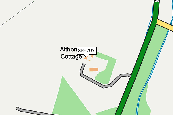 SP9 7UY map - OS OpenMap – Local (Ordnance Survey)