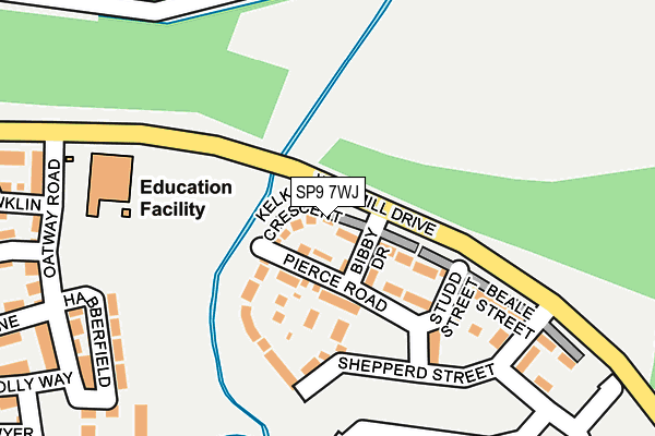 SP9 7WJ map - OS OpenMap – Local (Ordnance Survey)