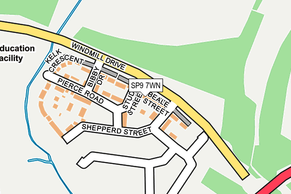 SP9 7WN map - OS OpenMap – Local (Ordnance Survey)