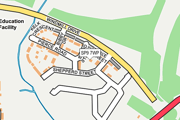 SP9 7WP map - OS OpenMap – Local (Ordnance Survey)