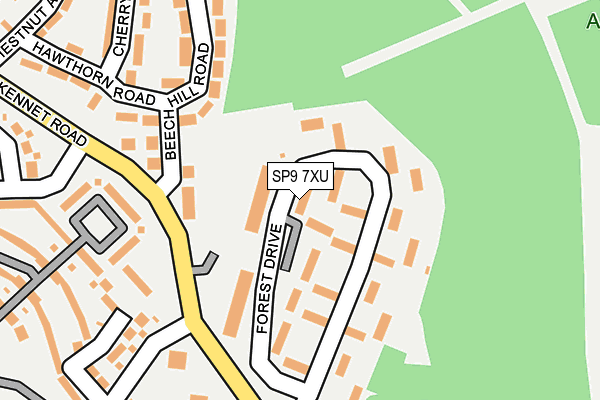 SP9 7XU map - OS OpenMap – Local (Ordnance Survey)