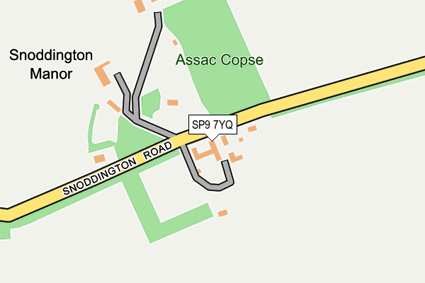 SP9 7YQ map - OS OpenMap – Local (Ordnance Survey)