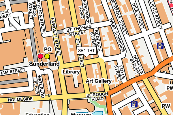SR1 1HT map - OS OpenMap – Local (Ordnance Survey)