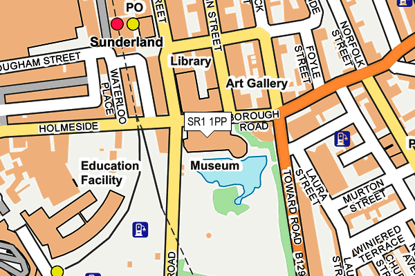 SR1 1PP map - OS OpenMap – Local (Ordnance Survey)