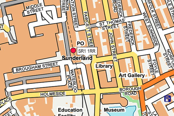 SR1 1RR map - OS OpenMap – Local (Ordnance Survey)