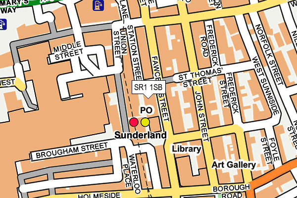 SR1 1SB map - OS OpenMap – Local (Ordnance Survey)