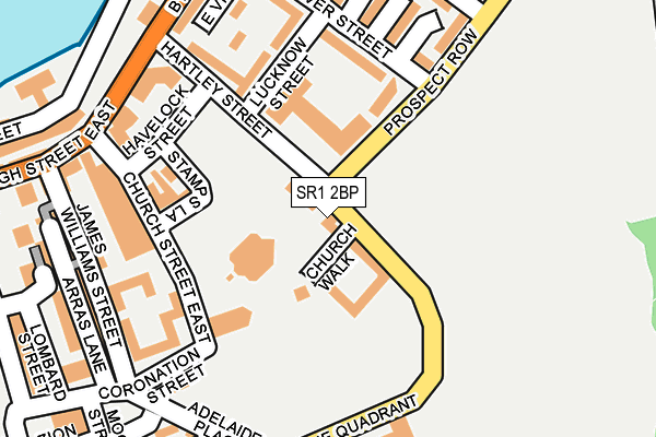 SR1 2BP map - OS OpenMap – Local (Ordnance Survey)