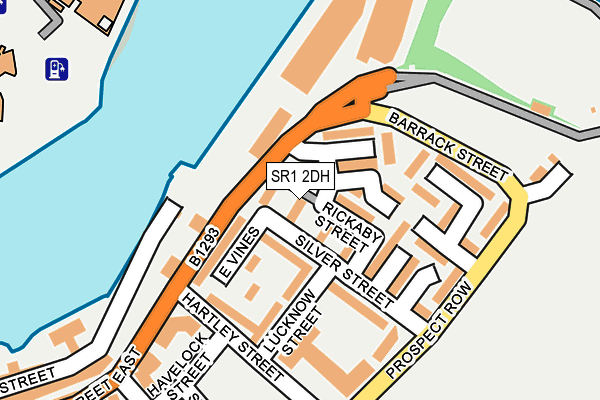 SR1 2DH map - OS OpenMap – Local (Ordnance Survey)