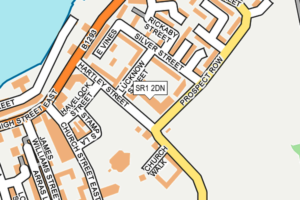 SR1 2DN map - OS OpenMap – Local (Ordnance Survey)