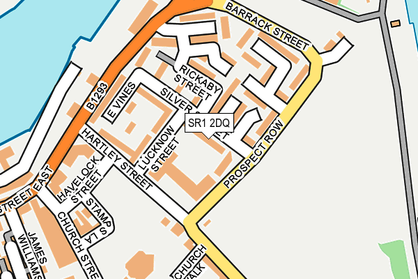 SR1 2DQ map - OS OpenMap – Local (Ordnance Survey)