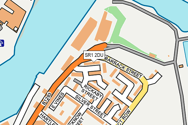 SR1 2DU map - OS OpenMap – Local (Ordnance Survey)