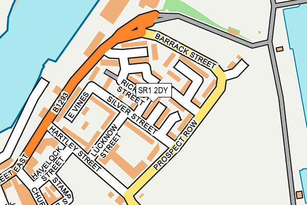 SR1 2DY map - OS OpenMap – Local (Ordnance Survey)