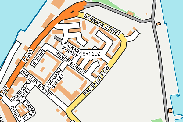 SR1 2DZ map - OS OpenMap – Local (Ordnance Survey)
