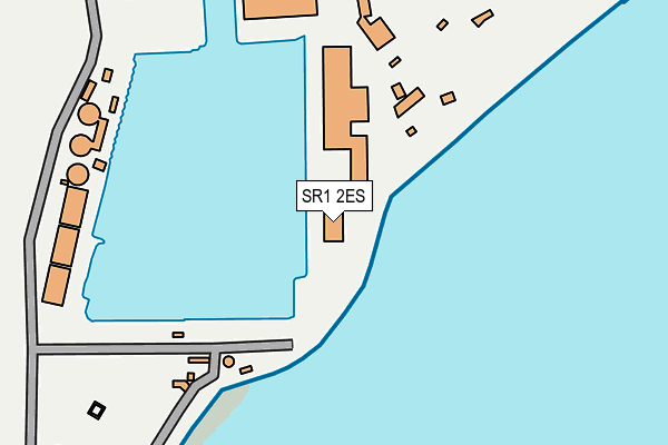 SR1 2ES map - OS OpenMap – Local (Ordnance Survey)